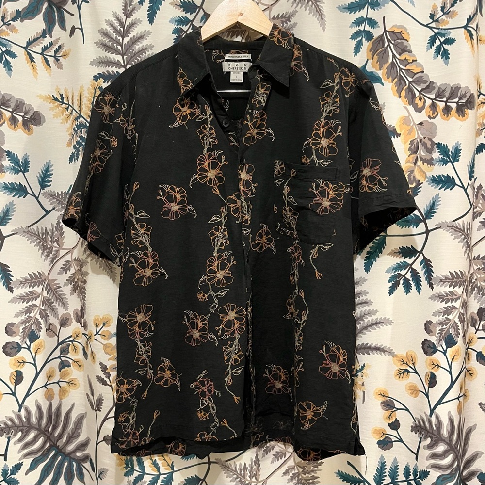 Ron Chereskin washable silk Hawaiian shirt